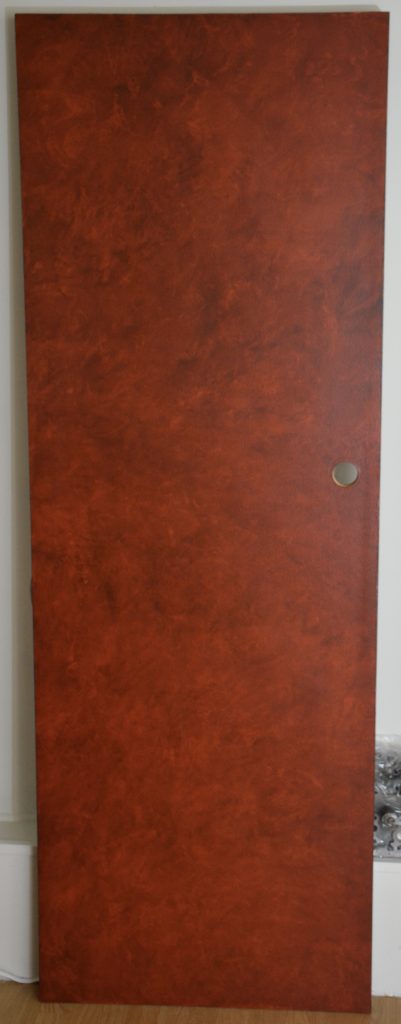 Exotic burl wood door