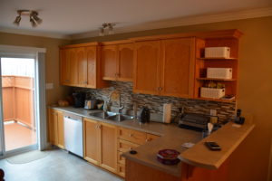 Kitchen cabinets before painting
