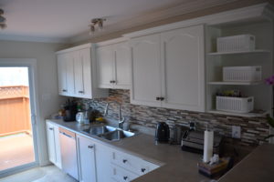 Kitchen cabinets after painting