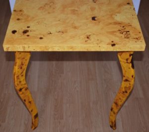 burl wood table, faux burl wood table, exotic hardwood table, burl wood furniture, exotic burl wood table